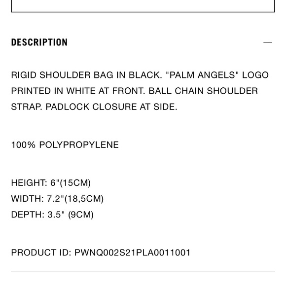 Palm Angels Mini Black Padlock Bag - Picture 3 of 4